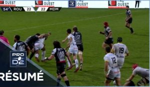 PRO D2 - Résumé Rouen Normandie Rugby-Stade Montois: 22-27 - J26 - Saison 2020/2021