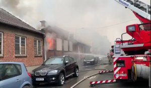 Incendie école désaffectée Schaerbeek