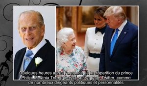 Melania Trump - son hommage au prince Philip ne passe pas