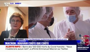 Marie-Claude Jarrot, maire LR de Montceau-les-Mines: "Le Président nous a assuré de la réouverture aux dates qu'il avait fixées préalablement" des écoles, des collèges et des lycées