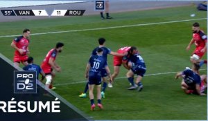PRO D2 - Résumé RC Vannes-Rouen Normandie Rugby: 22-18 - J27 - Saison 2020/2021