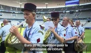 Euro 2016: répétition pour la cérémonie de clôture