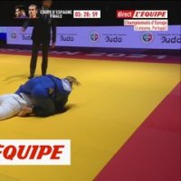 Pinot battue en finale des - 70kg - Judo - Euro (F)