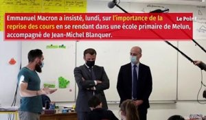 « Êtes-vous contents de rentrer ? » : à Melun, Macron au chevet des écoliers