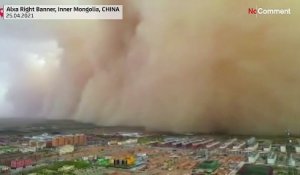 Tempête de sable dans le nord-ouest de la Chine