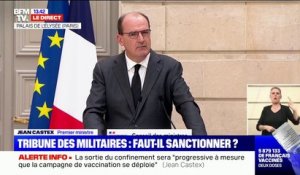 Jean Castex "condamne avec la plus grande fermeté" la tribune des militaires