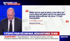 Emmanuel Macron à la presse quotidienne régionale: "La vie de la Nation ne se réduit pas à l'évolution des courbes"