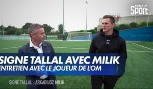 Signé Tallal avec Arkadiusz Milik (Olympique de Marseille)