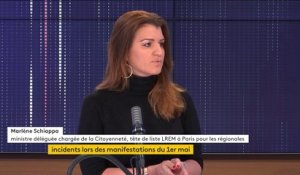 Violences lors du 1er-Mai, climat social, alliance LREM-LR en Paca pour les régionales... Le "8h30 franceinfo" de Marlène Schiappa