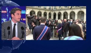 Gabriel Attal : «La paix civile de Marine Le Pen se ferait au son du canon»