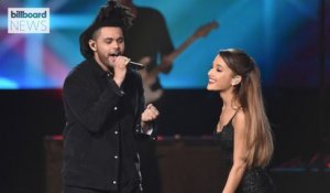 The Weeknd and Ariana Grande's 'Save Your Tears' Hits No. 1 on Billboard Hot 100 | Billboard News