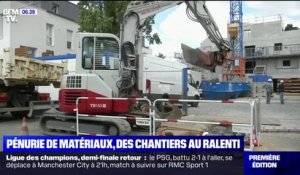 La pénurie de matériaux provoque un ralentissement des chantiers