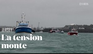 A Jersey, les bateaux français protestent contre les conditions de pêche post Brexit