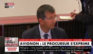 Policier tué à Avignon - Conférence de presse du procureur