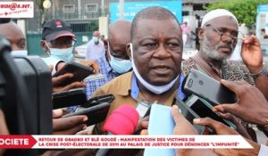 Retour de Gbagbo et Blé Goudé : manifestation des victimes de la crise post-électorale de 2011 au Palais de justice pour dénoncer "l'impunité"