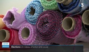 Innovation : dans l'Aisne, une entreprise fabrique des rideaux d'isoloir anti-Covid