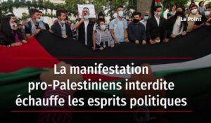 La manifestation pro-Palestiniens interdite échauffe les esprits politiques