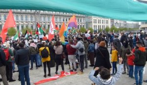 Rassemblement en soutien aux Palestiniens à Liège