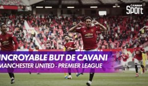 Magnifique but de Cavani qui surprend Areola - Manchester United / Fulham - Premier League