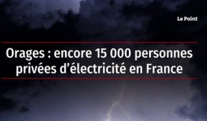 Orages : encore 15 000 personnes privées d’électricité en France