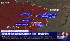 Guerre en Ukraine: face aux offensives russes, le Donbass "tient bon" selon Zelensky