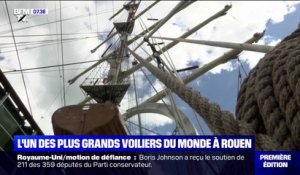 L'un des plus grands voiliers du monde a amarré à Rouen pour une semaine, un an avant l'armada