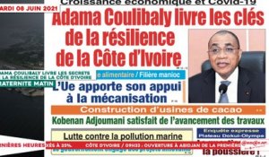 Le Titrologue du 08 Juin 2021 / Croissance économique et covid-19 : Adama Coulibaly livre les secrets de la résilience de la Côte d’Ivoire