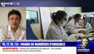 "Il y a à peu près 30% des départements qui sont touchés" par la panne des numéros d'urgence, selon Patrick Pelloux