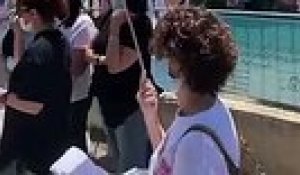 Martigues: Manifestation des AESH en cours à Notre Dame des marins