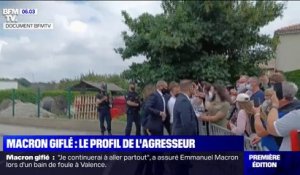 Ce que l'on sait de l'individu qui a giflé Emmanuel Macron et ce qu'il risque