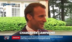 Charles en campagne : Emmanuel Macron invité de Top of the foot - 10/06