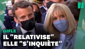 Giflé, Macron veut garder "le contact" malgré "les risques du métier"