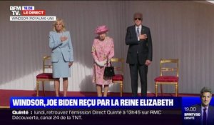 Joe Biden reçu par la reine Elizabeth II au château de Windsor