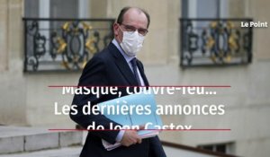 Masque, couvre-feu... Les dernières annonces de Jean Castex