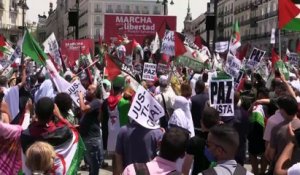 Manifestation en Espagne pour l'indépendance du Sahara Occidental