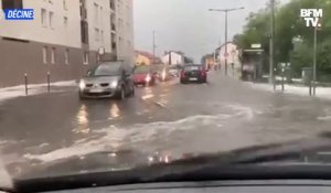 La pluie et la grêle causent des inondations dans la région de Lyon