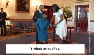 Vídeo de señora de 106 años en la Casa Blanca con los Obama