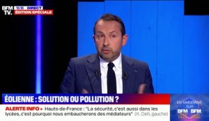 Sébastien Chenu "souhaite un référendum pour qu'il y ait un moratoire sur les éoliennes" dans les Hauts-de-France