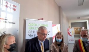 Inauguration du dispensaire de la Fondation Prince Laurent à Liège en présence du prince Laurent