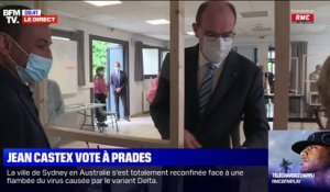 Second tour des régionales: Jean Castex vote à Prades dans les Pyrénées-Orientales