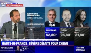 "Un rendez-vous manqué": Sébastien Chenu reconnait sa défaite dans les Hauts-de-France