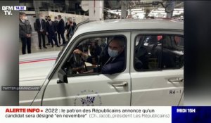 Xavier Bertrand s'affiche au volant d'une 4L siglée "Présidence de la République"