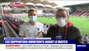 Lyon: malgré l'orage, l'ambiance monte à la fan zone de Gerland avant le match des Bleus face à la Suisse