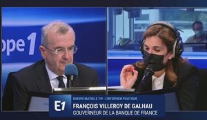 "Notre prévision de croissance de 5,75% est raisonnable ", maintient François Villeroy de Galhau