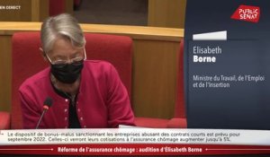 Réforme de l'assurance chômage : audition d'Élisabeth Borne - En séance (30/06/2021)