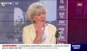 Dominique Le Guludec considère qu'"il faudra envisager" la vaccination obligatoire en fonction de la situation épidémique
