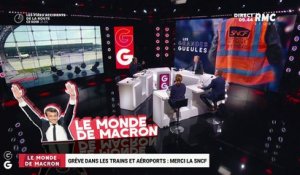 Le monde de Macron: Grève dans les trains et aéroports, merci la SNCF ! - 02/07