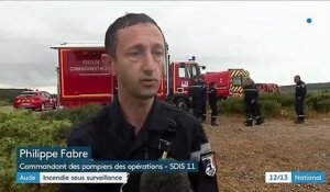 Aude : l'incendie est fixé mais toujours sous surveillance