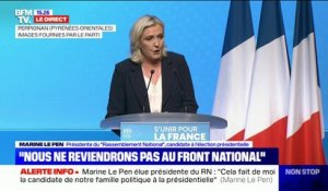 Marine Le Pen: "La seule et unique alternative [à la mondialisation], c'est la Nation"