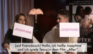 Josephine Langford und Hero Fiennes-Tiffin spielen "Who is the most"